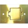 Imagem de Placa Piso Latao 4X2''Tomada Fone''Com 1 Tampa Unha Pp20/00