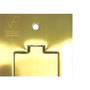 Imagem de Placa Piso Latao 4X2''Tomada Fone''Com 1 Tampa Unha Pp20/00