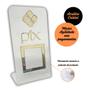 Imagem de Placa Pix Para Pagamento QR Code Cristal - Kit 10 UNID COR:Cristal com Dourado