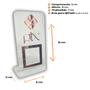 Imagem de Placa Pix Para Pagamento QR Code Cristal - Kit 2 UNID COR:Cristal com Rosa