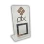 Imagem de Placa Pix Para Pagamento QR Code Cristal - Kit 3 UNID COR:Cristal com Bronze