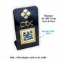 Imagem de Placa Pix Para Pagamento QR Code Preta - Kit 2 UNID COR: Preto com Bronze
