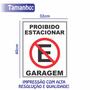 Imagem de Placa Proibido Estacionar PVC 1mm Visivel Garagem  Tam 40x30