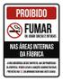 Imagem de Placa Proibido Gumar Áreas Internas Fábricas 36X46