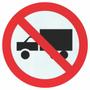 Imagem de Placa Proibido Trânsito De Caminhões R9 Refletivo Prismático