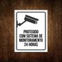 Imagem de Placa Protegido Com Sistema De Monitoramento 24 Horas 36X46