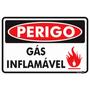 Imagem de Placa ps-659 gás inflamável  0,80mm 20x30 - ENCARTALE