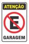 Imagem de Placa Pvc Proibido Estacionar Garagem Auto-Adesiva 3 Uni