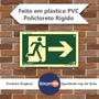 Imagem de Placa PVC Rígido Rota de Fuga Seta Direita Fotoluminescente 0,80mm 24x12