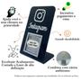 Imagem de Placa Qr Code Display P/ Divulga Instagram Preto Com Branco