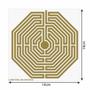 Imagem de Placa Radiônica Labirinto de Amiens - Energizar, proteger e limpar ambientes de energias telúricas, fortalecer, réplica do piso da Catedral de Amiens