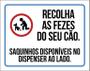 Imagem de Placa Recolha As Fezes Do Seu Cão Saquinhos Ao Lado 27X35