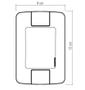 Imagem de Placa Retangular 1 Posto Horizontal Mod. Aria Cor: Branca 4x2 Ref: 57203/004 -TRAMONTINA