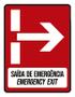 Imagem de Placa Saida De Emergência Emergency Exit 36X46