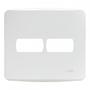 Imagem de Placa Schneider Miluz Branca 4X4 - 2 Modulos Com Suporte - S3B27520