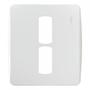 Imagem de Placa Schneider Miluz Branca 4X4 - 2 Modulos Com Suporte - S3B27520