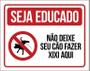 Imagem de Placa Seja Educado Não Deixe Seu Cão Fazer Xixi Aqui H 36X46