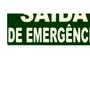 Imagem de Placa Sinal.15X25 Lum.Saida Emerg . / Kit C/ 5 Cartelas