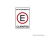 Imagem de Placa Sinal Pvc 20X30Cm Estacionamento Para Clientes