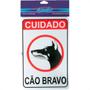 Imagem de Placa Sinalizacao 20X30 Cao Bravo - Kit C/5 CA