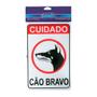 Imagem de Placa Sinalizacao 20X30 Cao Bravo . / Kit C/ 5 Cartelas