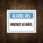 Imagem de Placa Sinalização - Álcool Gel Higienize As Mãos 27X35