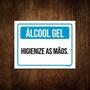 Imagem de Placa Sinalização - Álcool Gel Higienize As Mãos 36X46