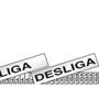 Imagem de Placa Sinalizacao Aluminio 03X01 ''Liga/Desliga'' 24 Pecas 100Cq