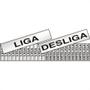 Imagem de Placa Sinalizacao Aluminio 03X01 ''Liga/Desliga'' 24 Pecas 100Cq