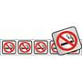 Imagem de Placa Sinalizacao Aluminio 05X05 ''Proibido Fumar'' Com 5 Pecas 100Ch