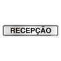 Imagem de Placa Sinalizacao Aluminio 05X25 ''Recepcao'' 100Ck