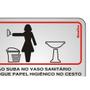 Imagem de Placa Sinalizacao Aluminio 15X15 "Procedimento Sanitario Feminino"  120Ai