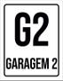 Imagem de Placa Sinalização Ambiente Indicativo G2 Garagem 2 18X23