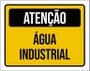 Imagem de Placa Sinalização Atenção Água Industrial 18X23