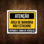 Imagem de Placa Sinalização - Atenção Área Manobra Não Estacione 27X35