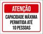 Imagem de Placa Sinalização Atenção Capacidade Máxima Vermelha 36X46