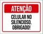 Imagem de Placa Sinalização - Atenção Celular Silencioso 18X23