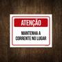 Imagem de Placa Sinalização - Atenção Mantenha Corrente No Lugar 27X35