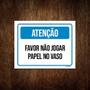 Imagem de Placa Sinalização - Atenção Não Jogar Papel Vaso 36X46