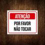 Imagem de Placa Sinalização - Atenção Por Favor Não Tocar 18X23