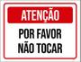 Imagem de Placa Sinalização - Atenção Por Favor Não Tocar 27X35