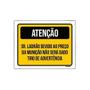 Imagem de Placa Sinalização - Atenção Tiro Advertência Amarela 36X46Cm