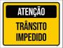 Imagem de Placa Sinalização - Atenção Trânsito Impedido 27X35