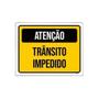 Imagem de Placa Sinalização - Atenção Trânsito Impedido 27X35Cm