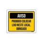 Imagem de Placa Sinalização - Aviso Proibido Colocar Lixo Local 27X35