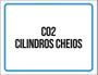 Imagem de Placa Sinalização - C02 Cilindros Cheios 36X46