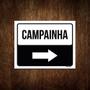 Imagem de Placa Sinalização Campainha Lado Direito 18X23