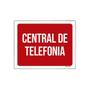 Imagem de Placa Sinalização Central De Telefonia 27X35