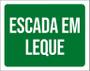 Imagem de Placa Sinalização Escada Em Leque 27X35