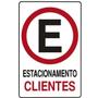 Imagem de Placa Sinalização "Estacionamento p/ Clientes"